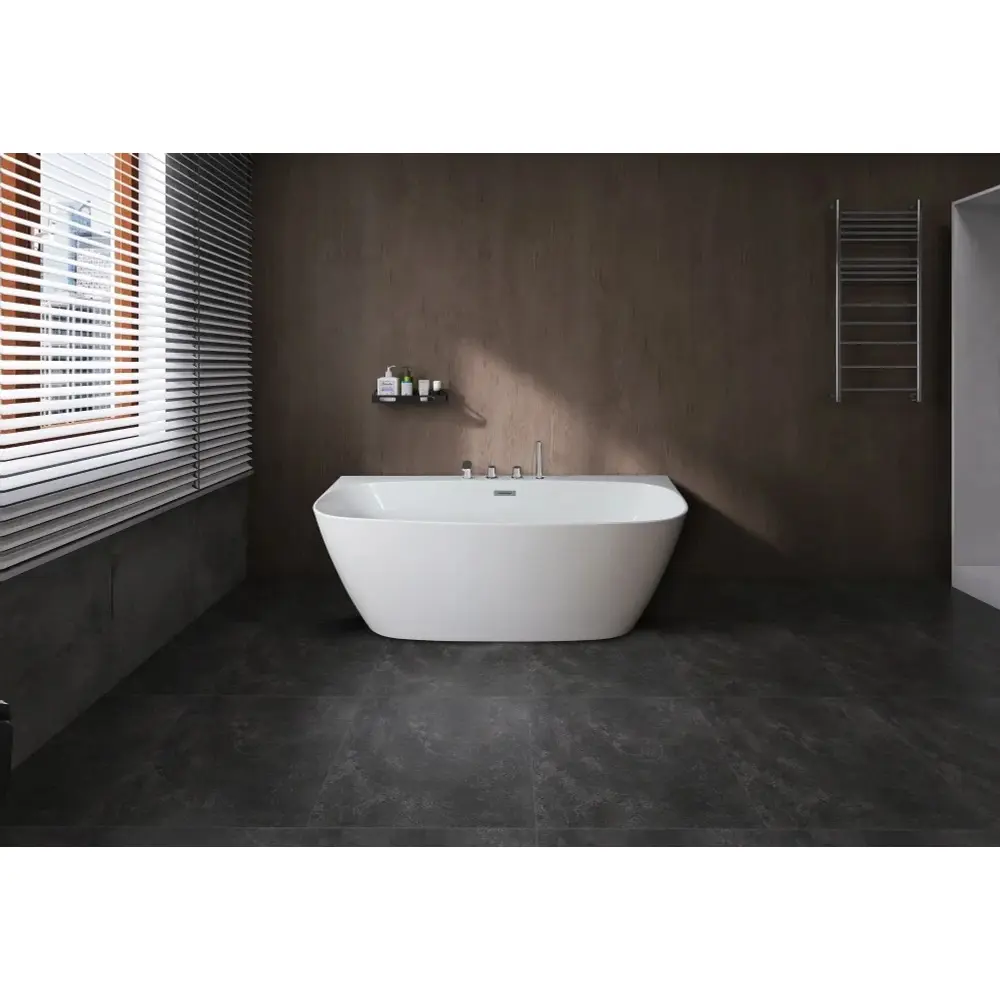 Фото 2 Ванна Esbano San Marino со смесителем 180x80 асимметричная акриловая цвет белый Фото 2 Ванна Esbano San Marino со смесителем 180x80 асимметричная акриловая цвет белый