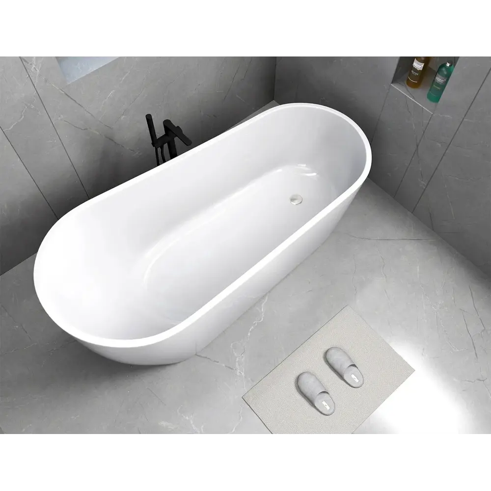 Фото 2 Ванна CeruttiSpa Viva 9127 170x75 см акриловая овальная цвет белый Фото 2 Ванна CeruttiSpa Viva 9127 170x75 см акриловая овальная цвет белый