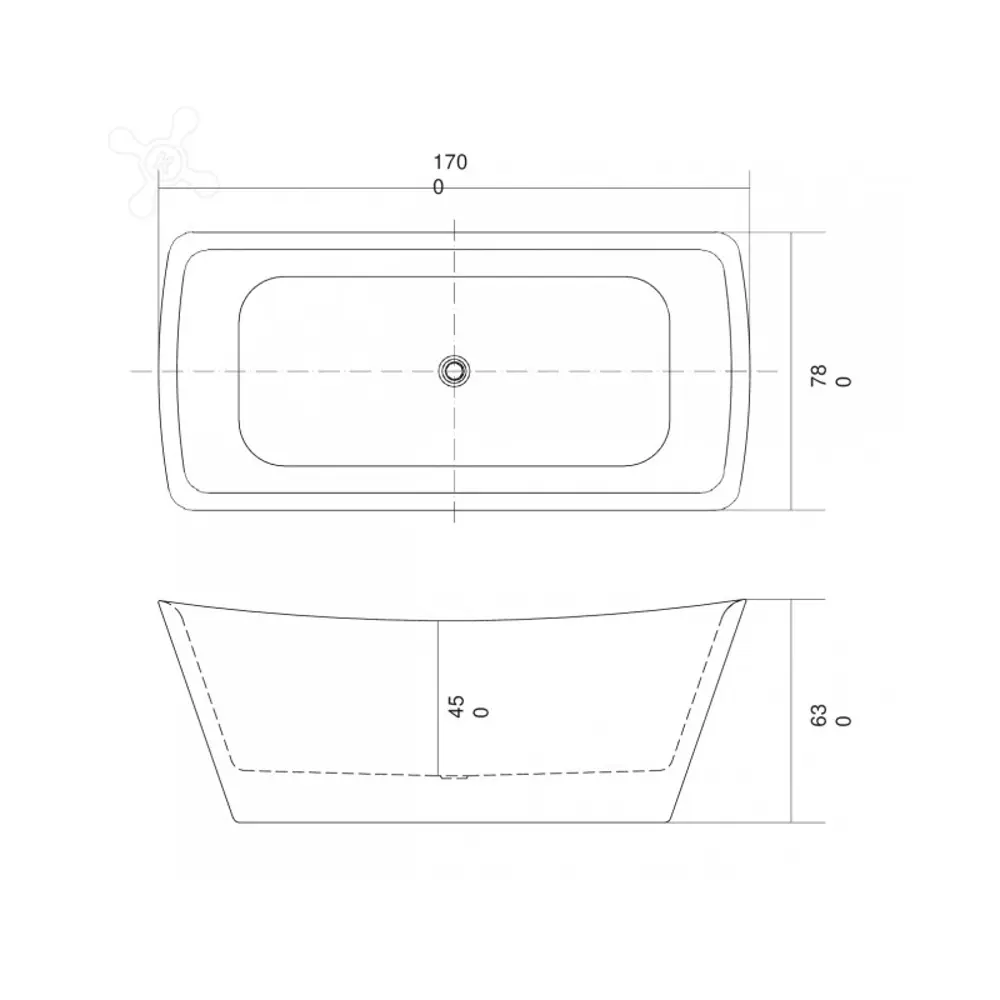 Фото 2 Ванна Aquatek Верса AQ-4777 170x78 см акриловая прямоугольная цвет белый Фото 2 Ванна Aquatek Верса AQ-4777 170x78 см акриловая прямоугольная цвет белый
