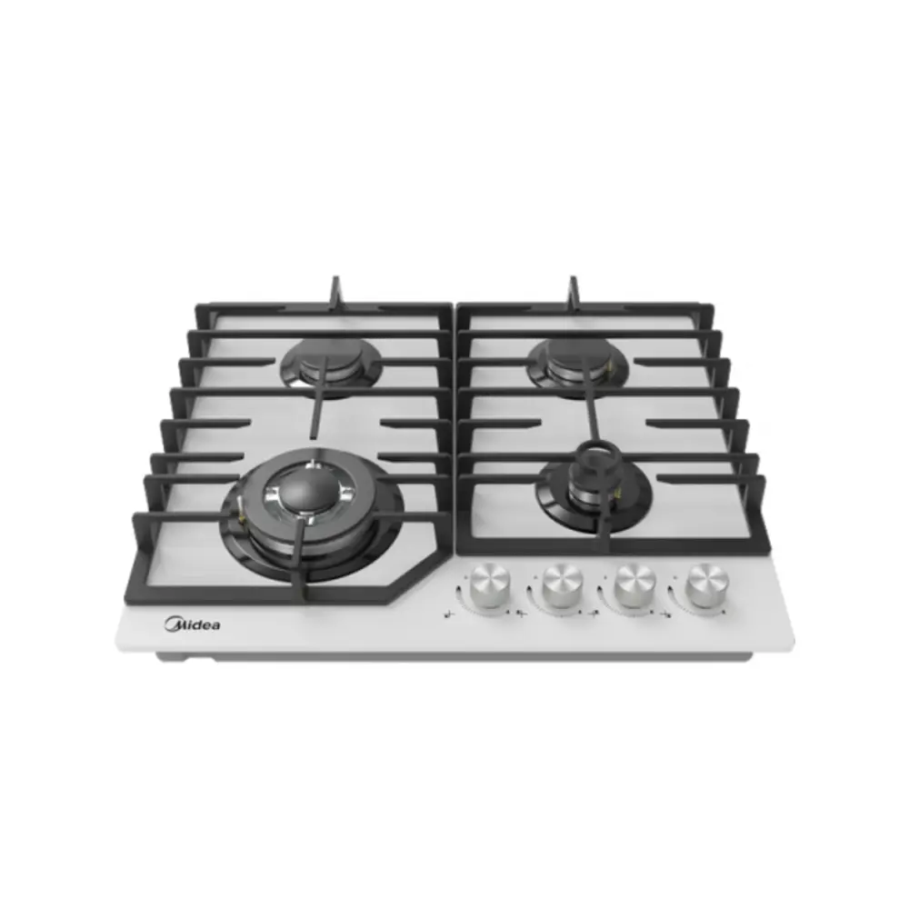 Фото 3 Газовая варочная панель Midea MG645TGW 60 см 4 конфорки цвет белый Фото 3 Газовая варочная панель Midea MG645TGW 60 см 4 конфорки цвет белый