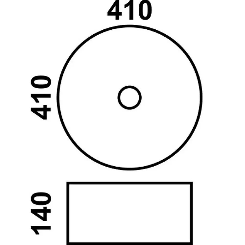 Фото 3 Раковина накладная Ceramalux nc J2023 41см цвет золотистый