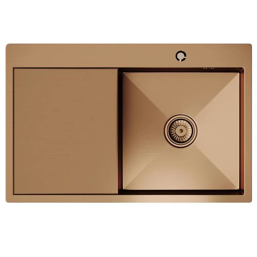 Фото 3 Мойка настольного монтажа 78х50 (3.0) правая. вып 3 1/2 TROPFBERG 20см с сифоном (бронза) Фото 3 Мойка настольного монтажа 78х50 (3.0) правая. вып 3 1/2 TROPFBERG 20см с сифоном (бронза)