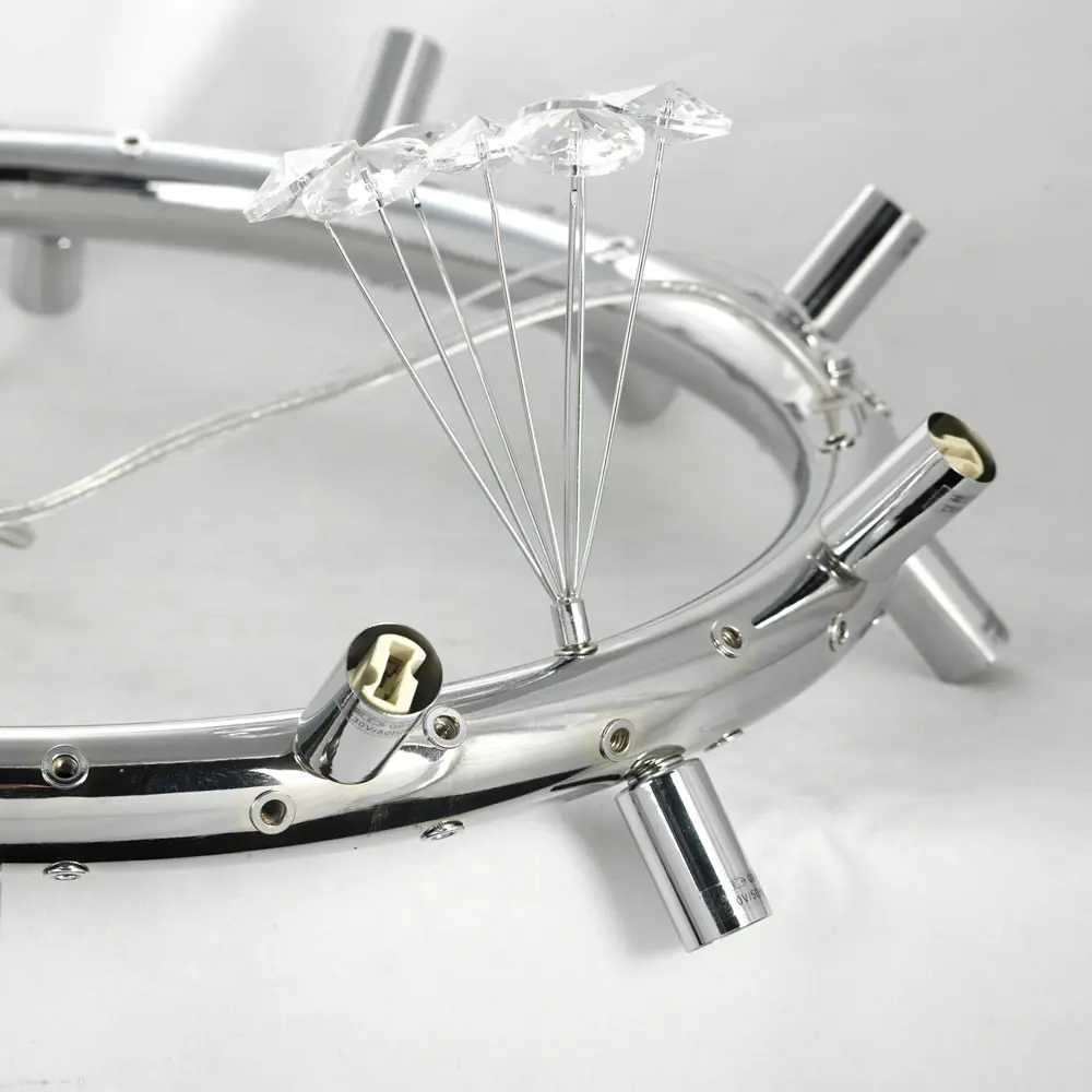 Фото 2 Люстра подвесная Люссоле Alaska Sy9338 16 ламп 70 м² цвет хром Фото 2 Люстра подвесная Люссоле Alaska Sy9338 16 ламп 70 м² цвет хром