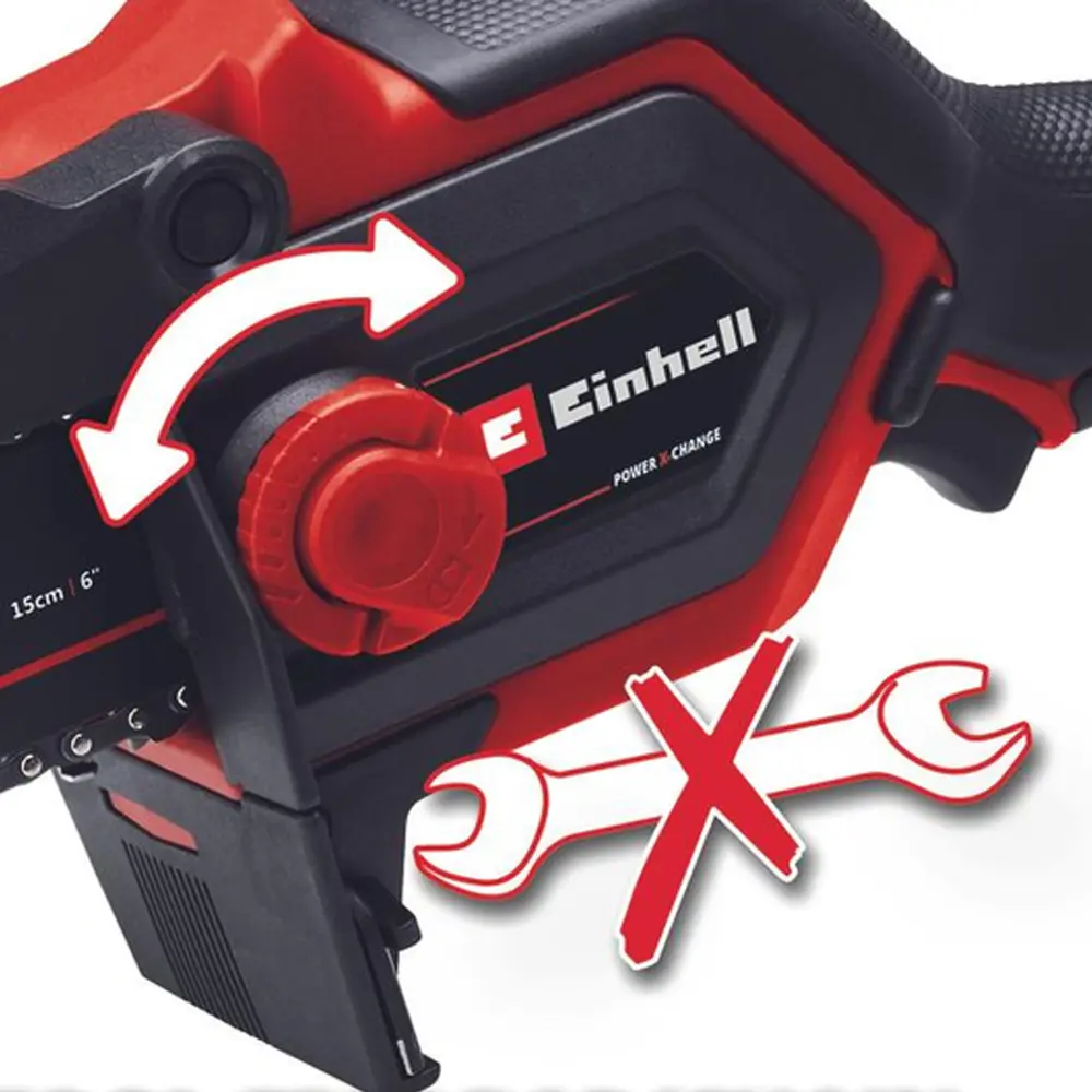 Фото 4 Цепная пила аккумуляторная Einhell Ge-ps 18/15 li bl-solo 18 В шина 15.8 см АКБ и ЗУ не в комплекте Фото 4 Цепная пила аккумуляторная Einhell Ge-ps 18/15 li bl-solo 18 В шина 15.8 см АКБ и ЗУ не в комплекте
