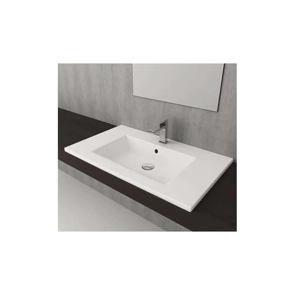 Фото 2 Раковина накладная Bocchi milano 1105-001-0126 102.5см цвет белый
