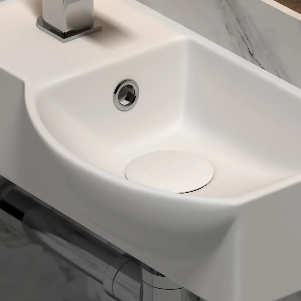 Фото 5 Раковина подвесная Ceramicanova Element CN6039R 40 см цвет белый