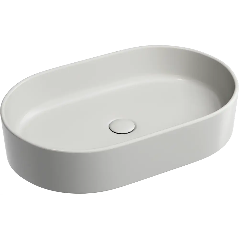 Фото Раковина накладная Ceramicanova Element CN6048MSG 60.80x38.50 см цвет серый