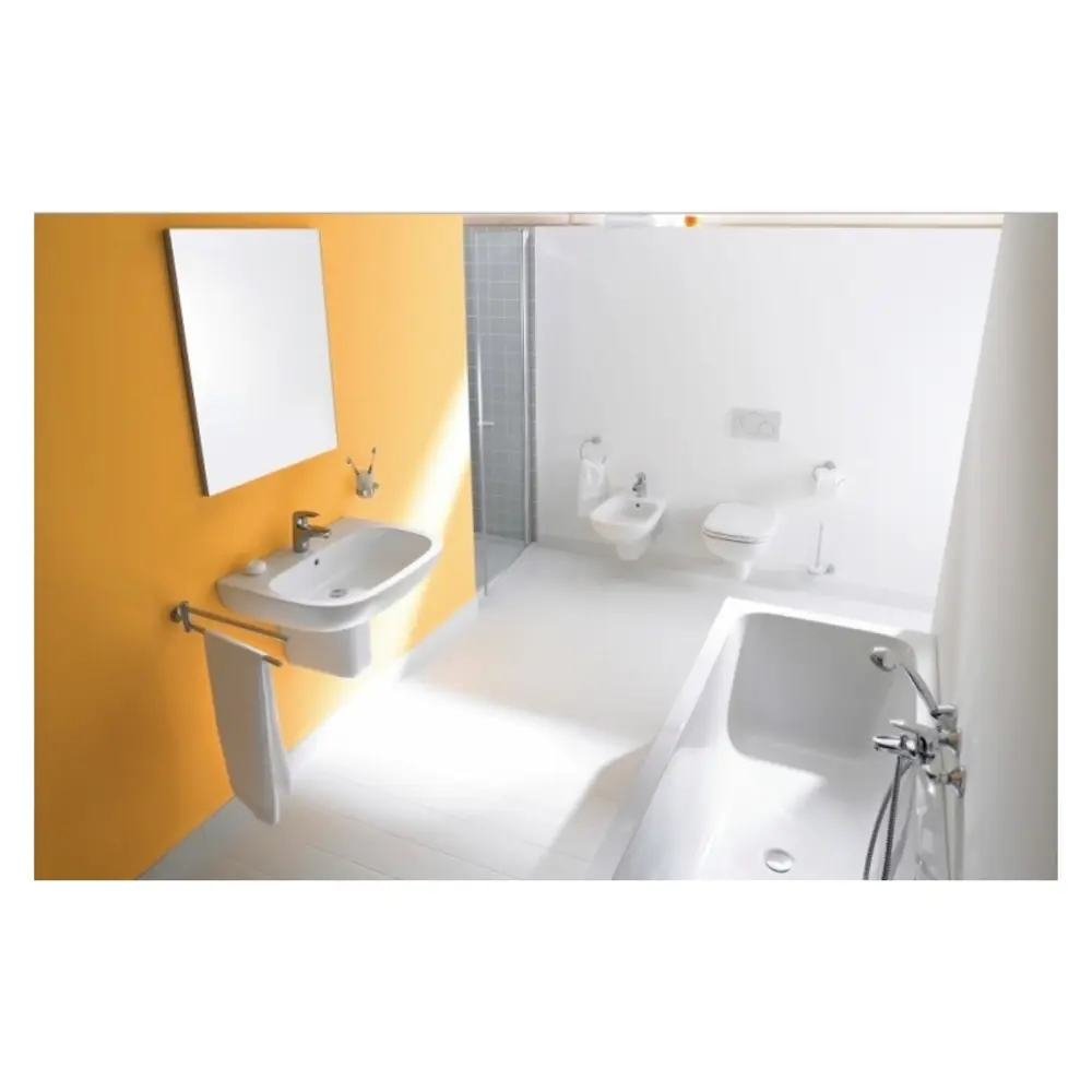 Фото 3 Раковина подвесная Duravit d-code 07054500002 45см цвет белый Фото 3 Раковина подвесная Duravit d-code 07054500002 45см цвет белый