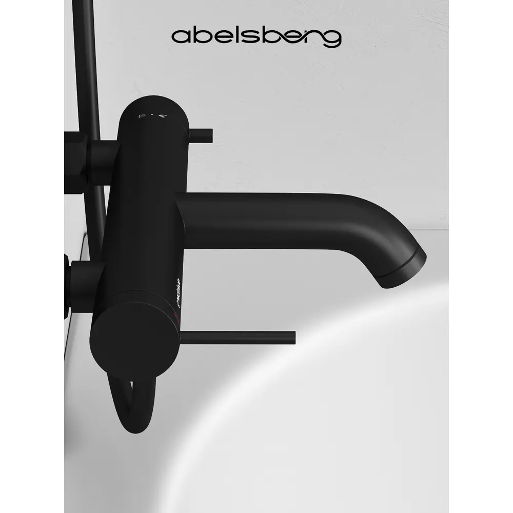 Фото 9 Смеситель для ванны Abelsberg ERF22516MB цвет черный матовый Фото 9 Смеситель для ванны Abelsberg ERF22516MB цвет черный матовый