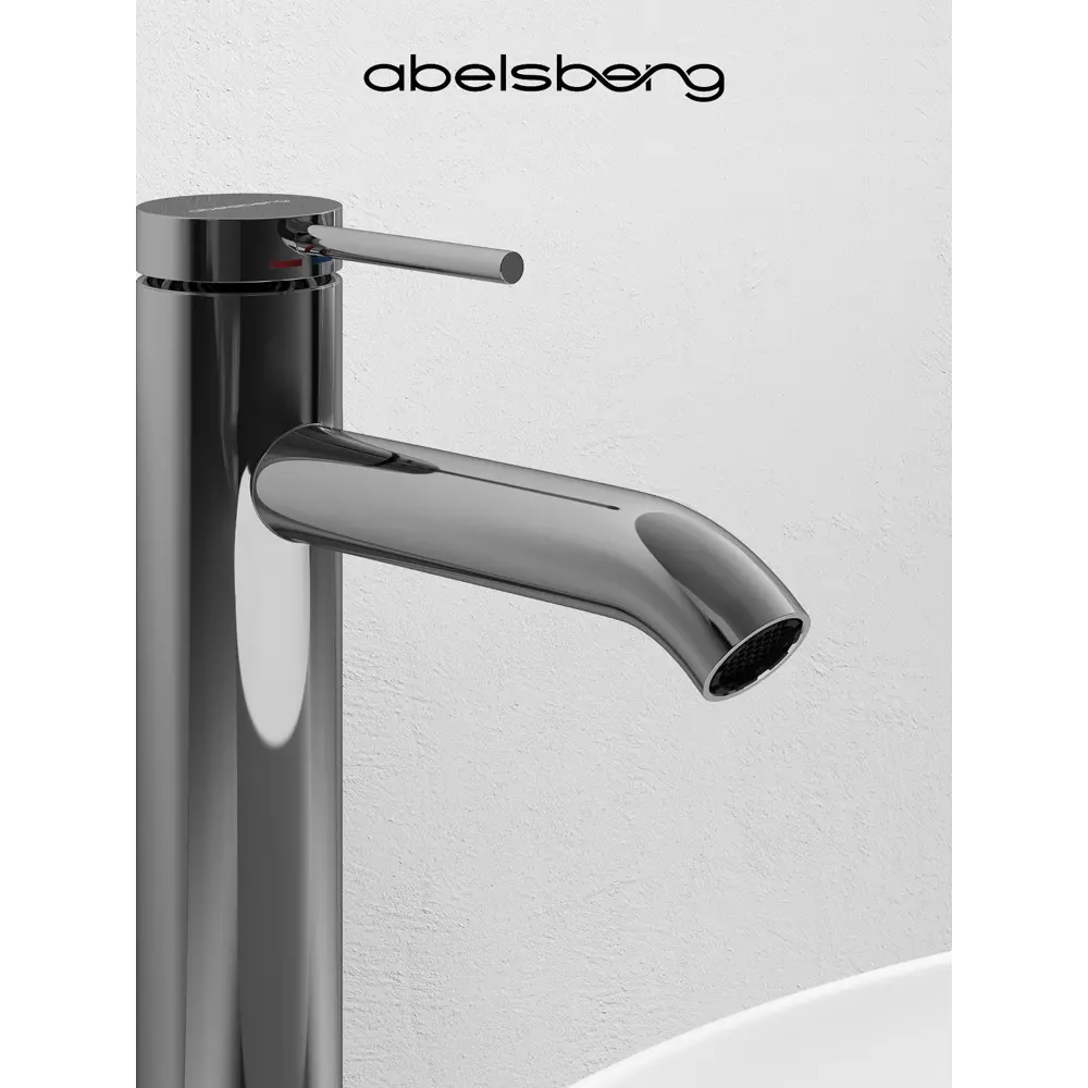 Фото 7 Смеситель для раковины Abelsberg Fluida ERF22003CH высокий однорычажный цвет глянцевый хром Фото 7 Смеситель для раковины Abelsberg Fluida ERF22003CH высокий однорычажный цвет глянцевый хром