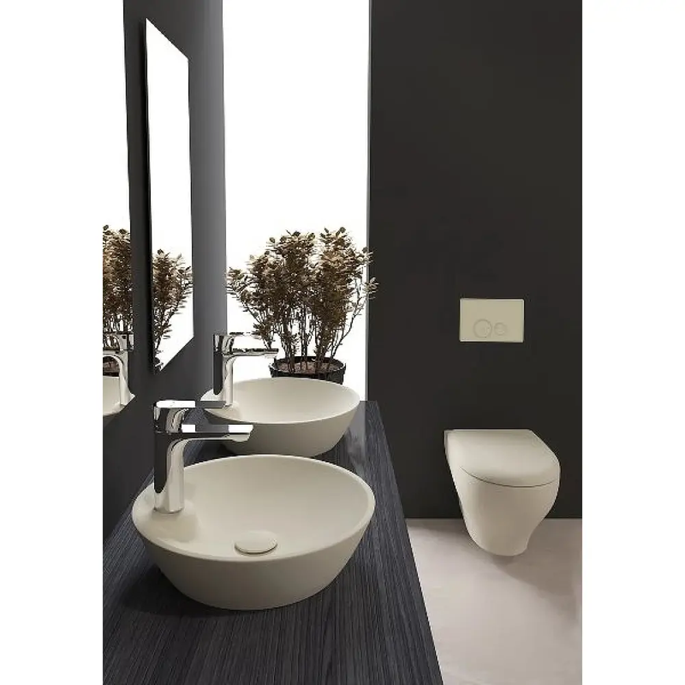 Фото 4 Раковина накладная Isvea sistemay 10SY65045SV-2K 45см цвет бежевый