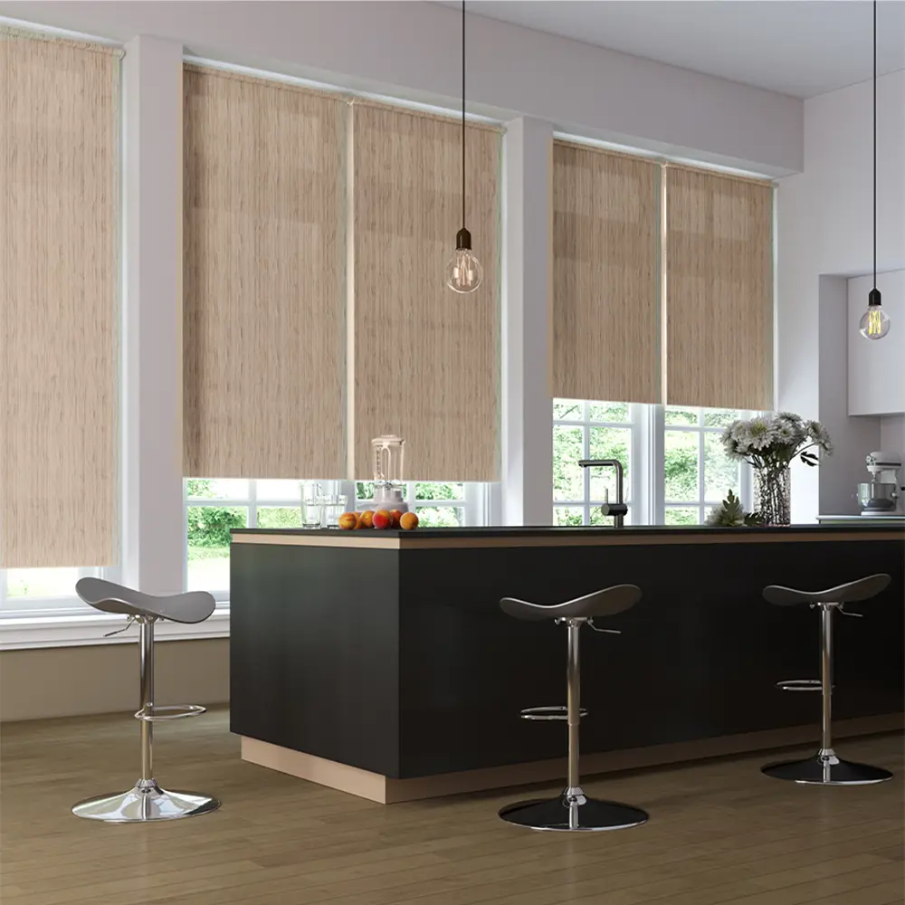 Фото Рулонная штора Evoli Villetta 37x170 см цвет бежевый 71574