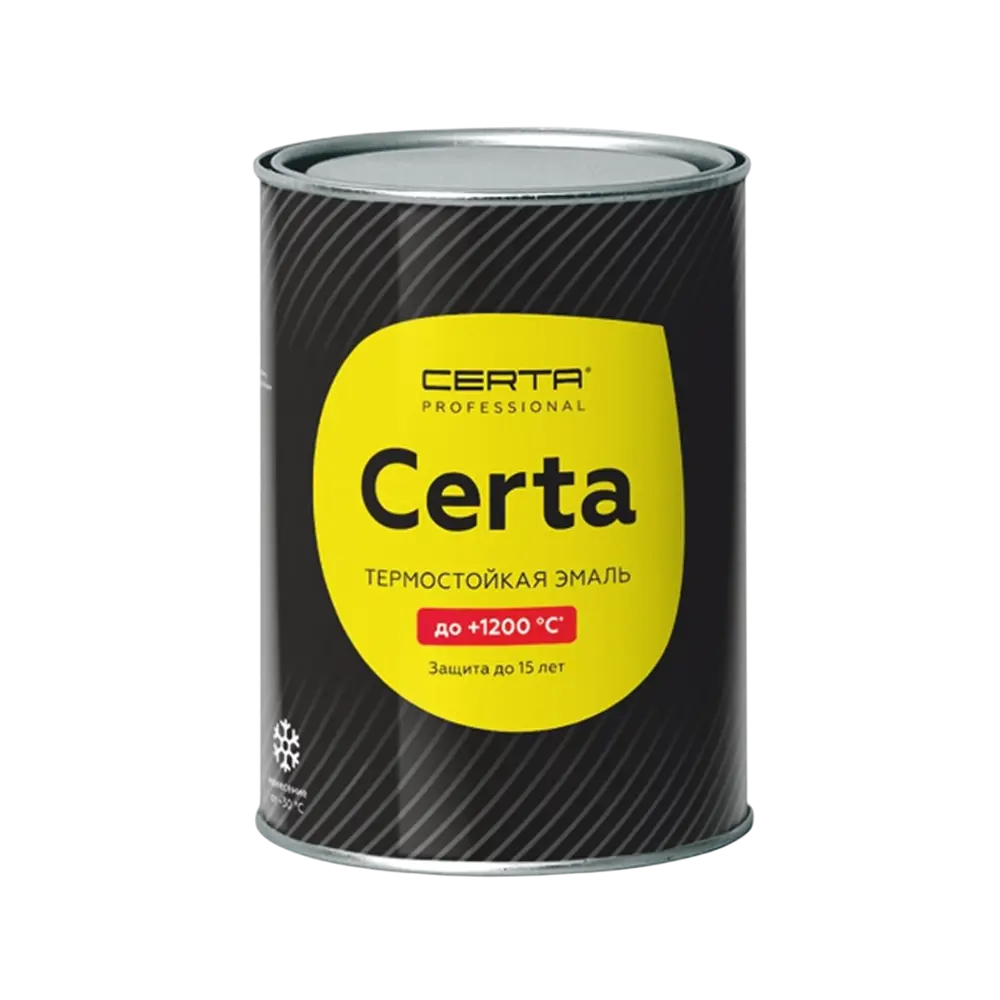 Фото Грунт-эмаль антикоррозионная для печей мангалов дымоходов Certa термостойкая до 1200 С цвет черный глубокоматовый RAL 9004 0.8 кг Фото Грунт-эмаль антикоррозионная для печей мангалов дымоходов Certa термостойкая до 1200 С цвет черный глубокоматовый RAL 9004 0.8 кг