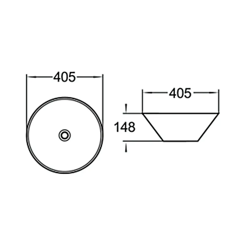 Фото 2 Раковина накладная Santiline SL-1042 40.5см цвет белый