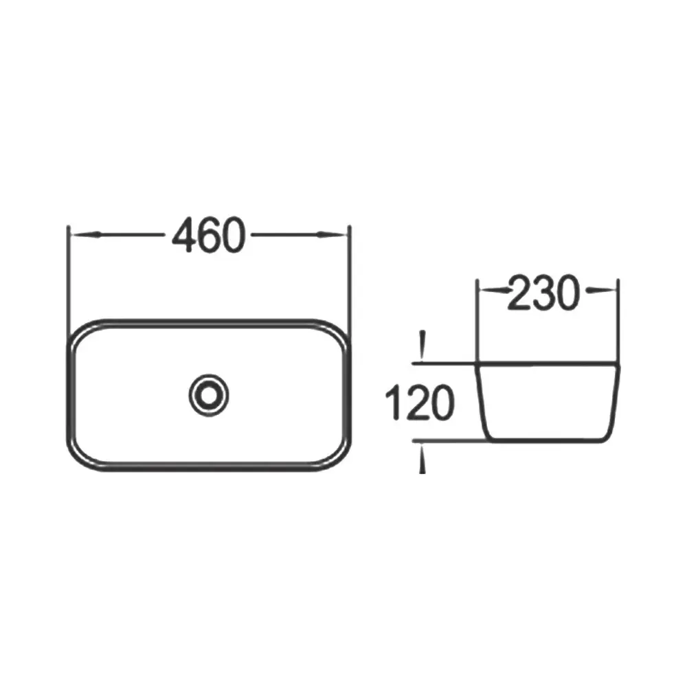 Фото 2 Раковина накладная Santiline sl-1050 SL-1050 46см цвет белый Фото 2 Раковина накладная Santiline sl-1050 SL-1050 46см цвет белый