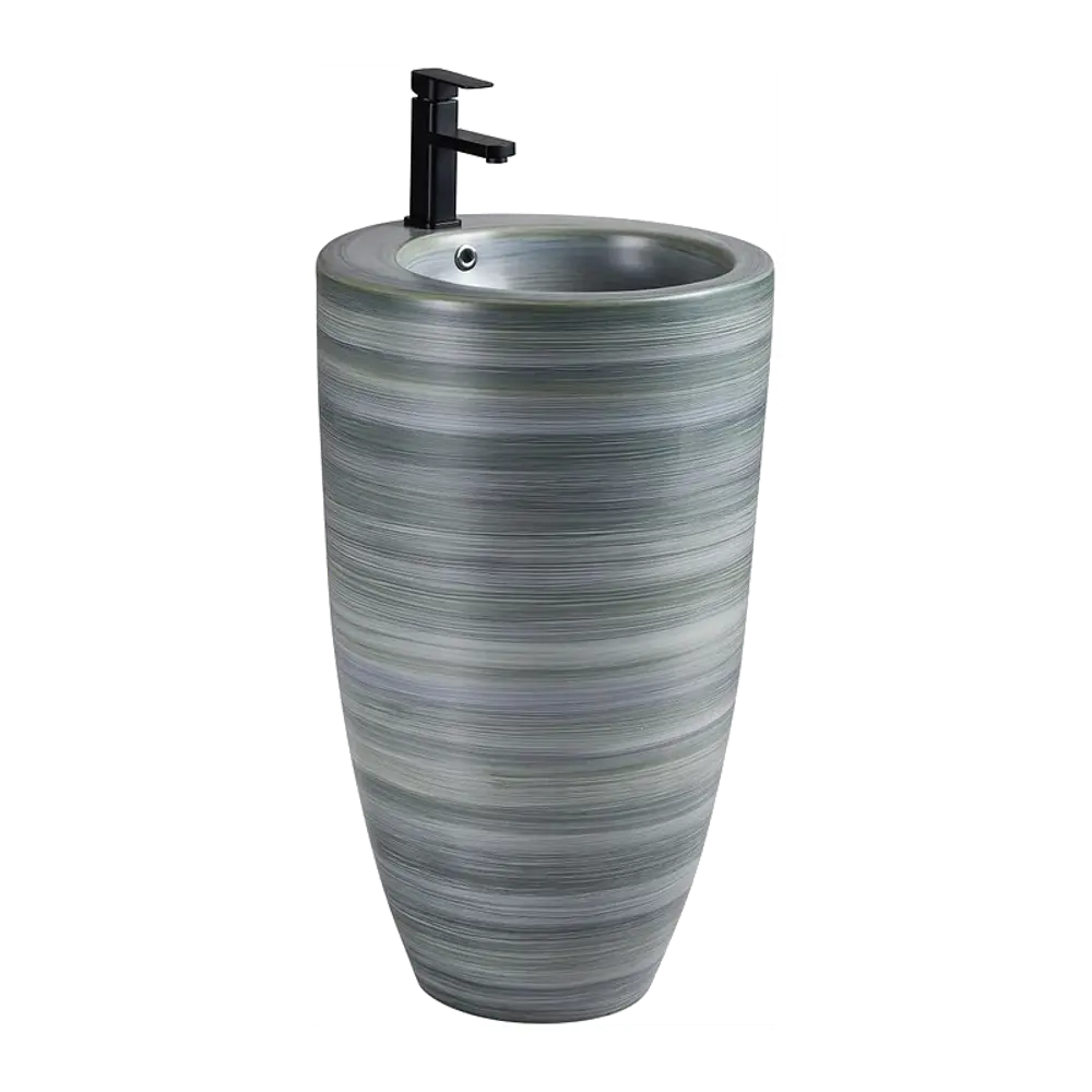 Фото Раковина Santiline sl-4004c 50см цвет серый Фото Раковина Santiline sl-4004c 50см цвет серый