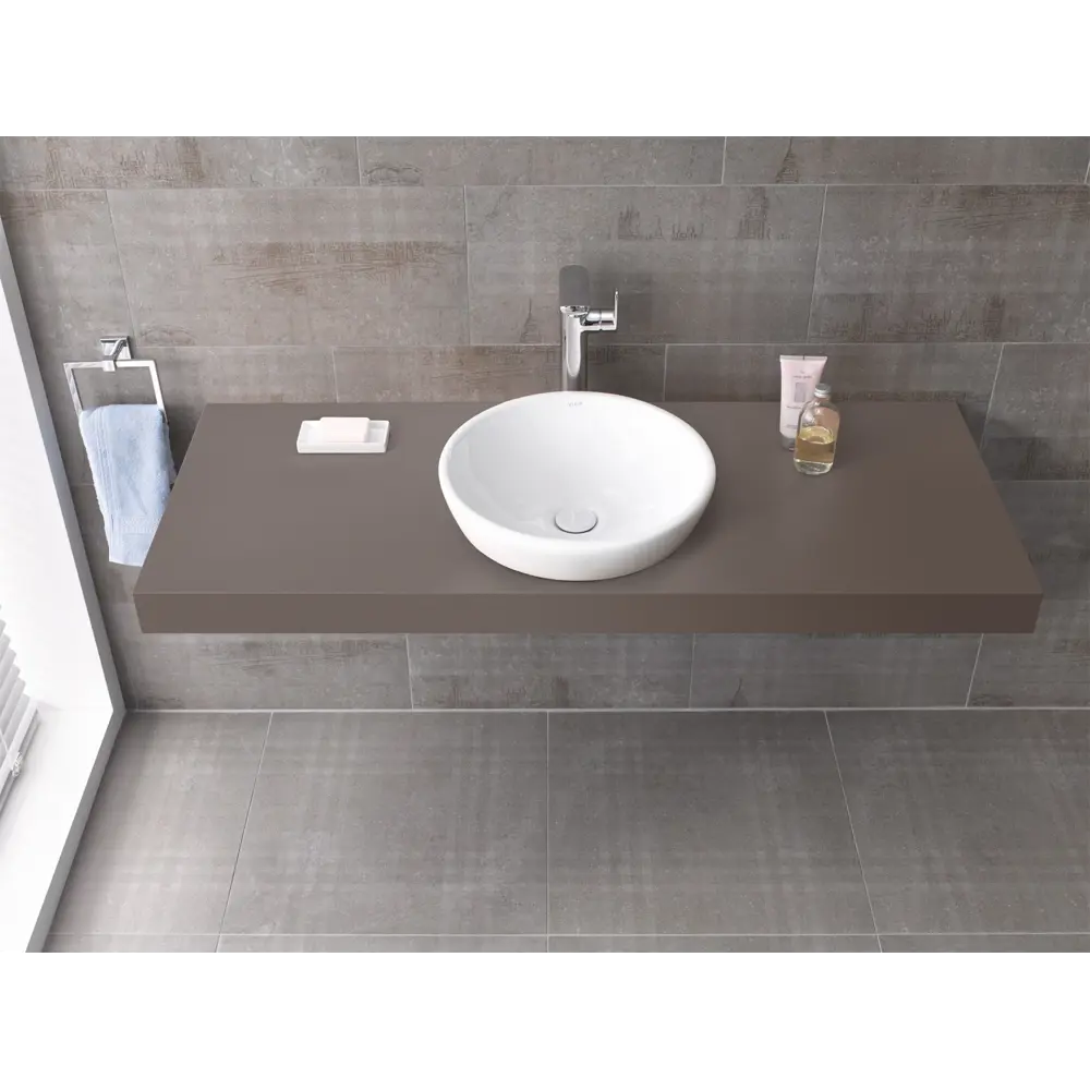 Фото 4 Раковина накладная Vitra metropole 5940B003-0012 44.5см цвет белый Фото 4 Раковина накладная Vitra metropole 5940B003-0012 44.5см цвет белый