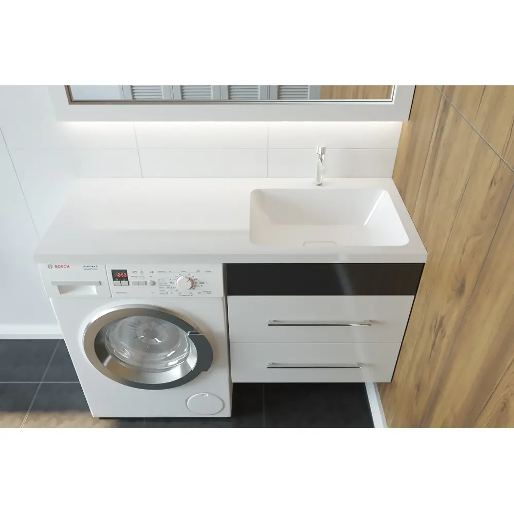 Фото 7 Раковина подвесная Stella polar kamilla 4627173210010 120см цвет белый