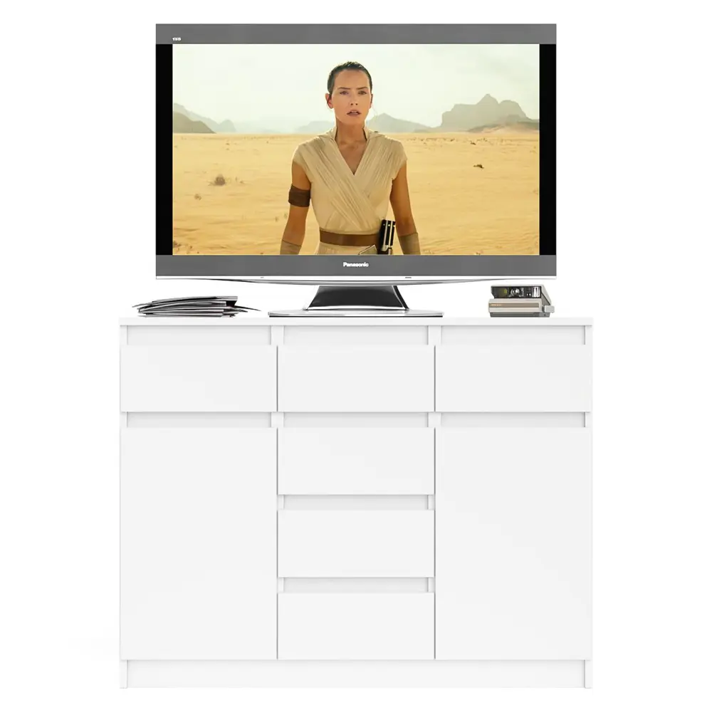 Фото 4 Комод СВК Мори МК1200.4 6 ящиков 120х41х94 см ЛДСП цвет белый Фото 4 Комод СВК Мори МК1200.4 6 ящиков 120х41х94 см ЛДСП цвет белый