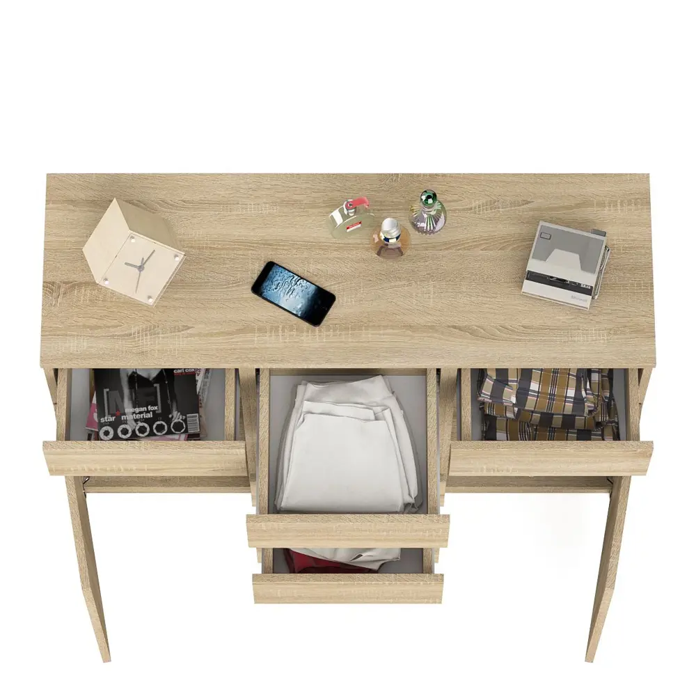 Фото 14 Комод СВК Мори МК1200.4 6 ящиков 120х41х94 см ЛДСП цвет дуб сонома