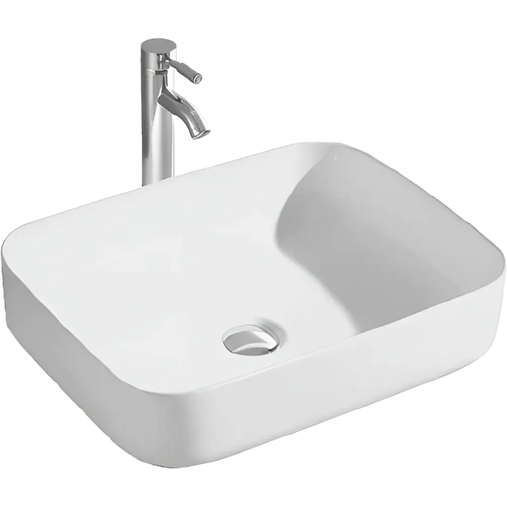 Фото 2 Раковина накладная Aquatek вега AQ5515-MW 50см цвет белый