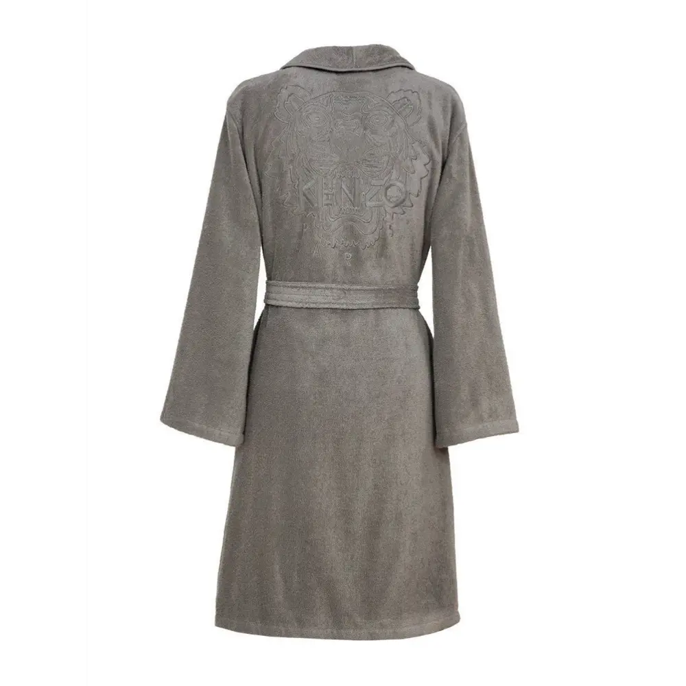 Фото 2 Банный халат Kenzo Iconic Gris размер l цвет серый/серебристый Фото 2 Банный халат Kenzo Iconic Gris размер l цвет серый/серебристый