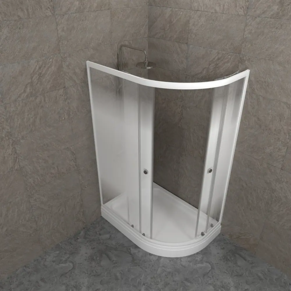 Фото 8 Душевой уголок Belgranio Vienna light BR0000068949 d-образный с поддоном 80х80см профиль белый эффект стекла матовый Фото 8 Душевой уголок Belgranio Vienna light BR0000068949 d-образный с поддоном 80х80см профиль белый эффект стекла матовый