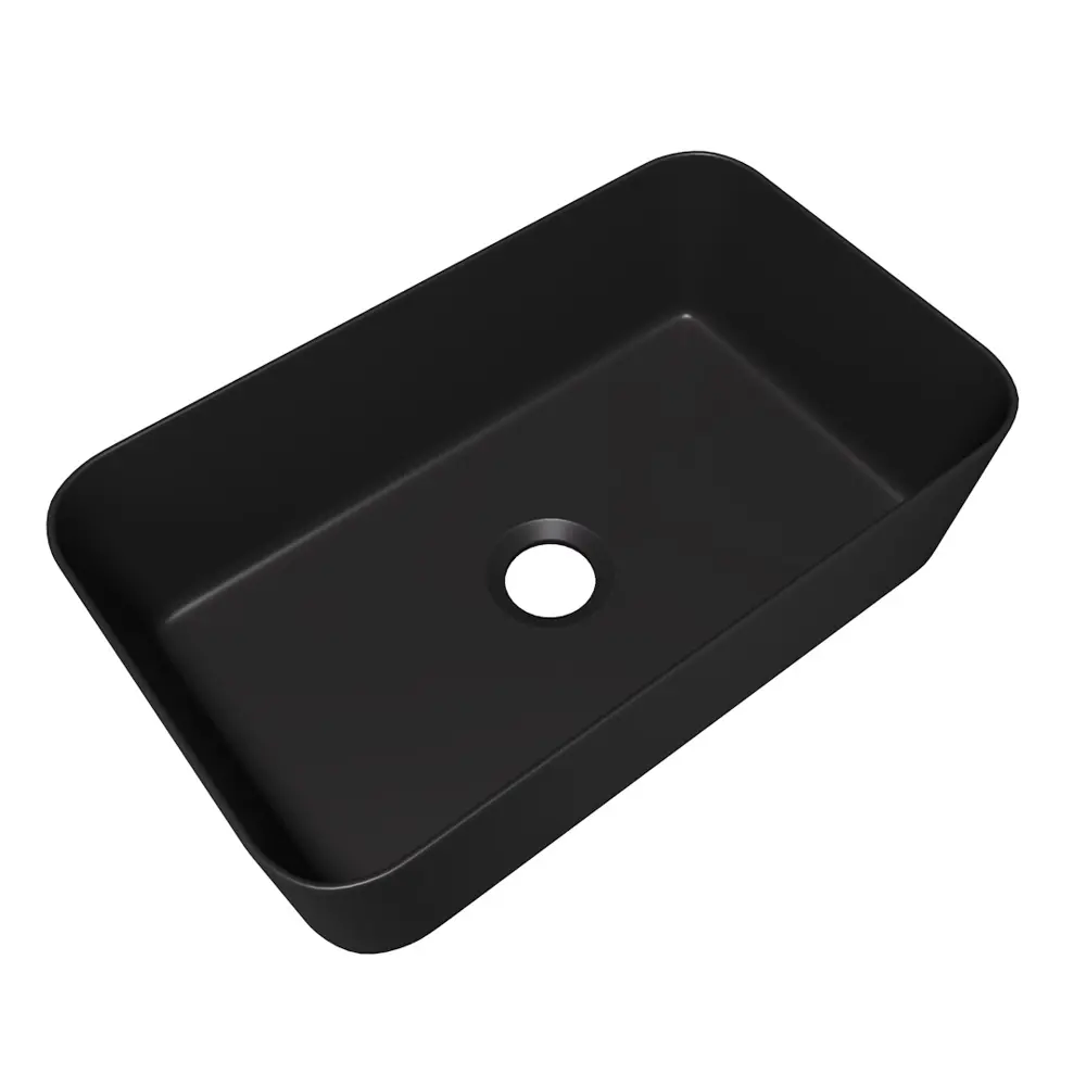 Фото 13 Столешница в ванную Teymi F15501 60x50см Керамогранит цвет черный