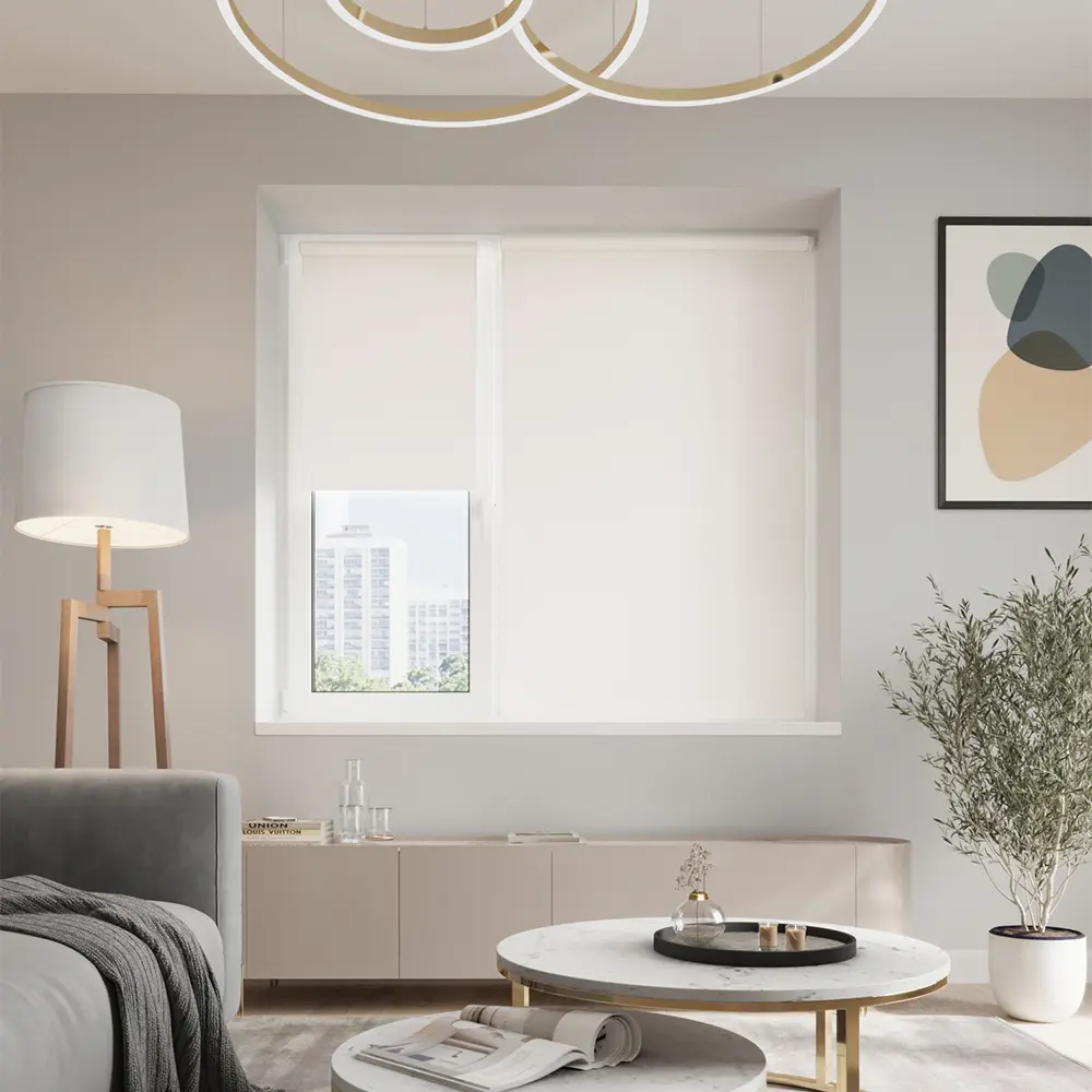 Фото Рулонная штора Evoli 37x160 см цвет бежевый