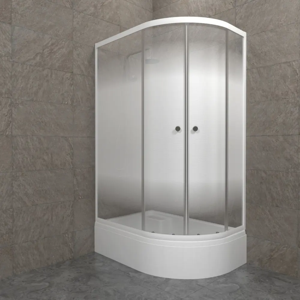 Фото 7 Душевой уголок Belgranio Bianca light BL0000068951 d-образный с поддоном 80x80см профиль белый эффект стекла матовый Фото 7 Душевой уголок Belgranio Bianca light BL0000068951 d-образный с поддоном 80x80см профиль белый эффект стекла матовый