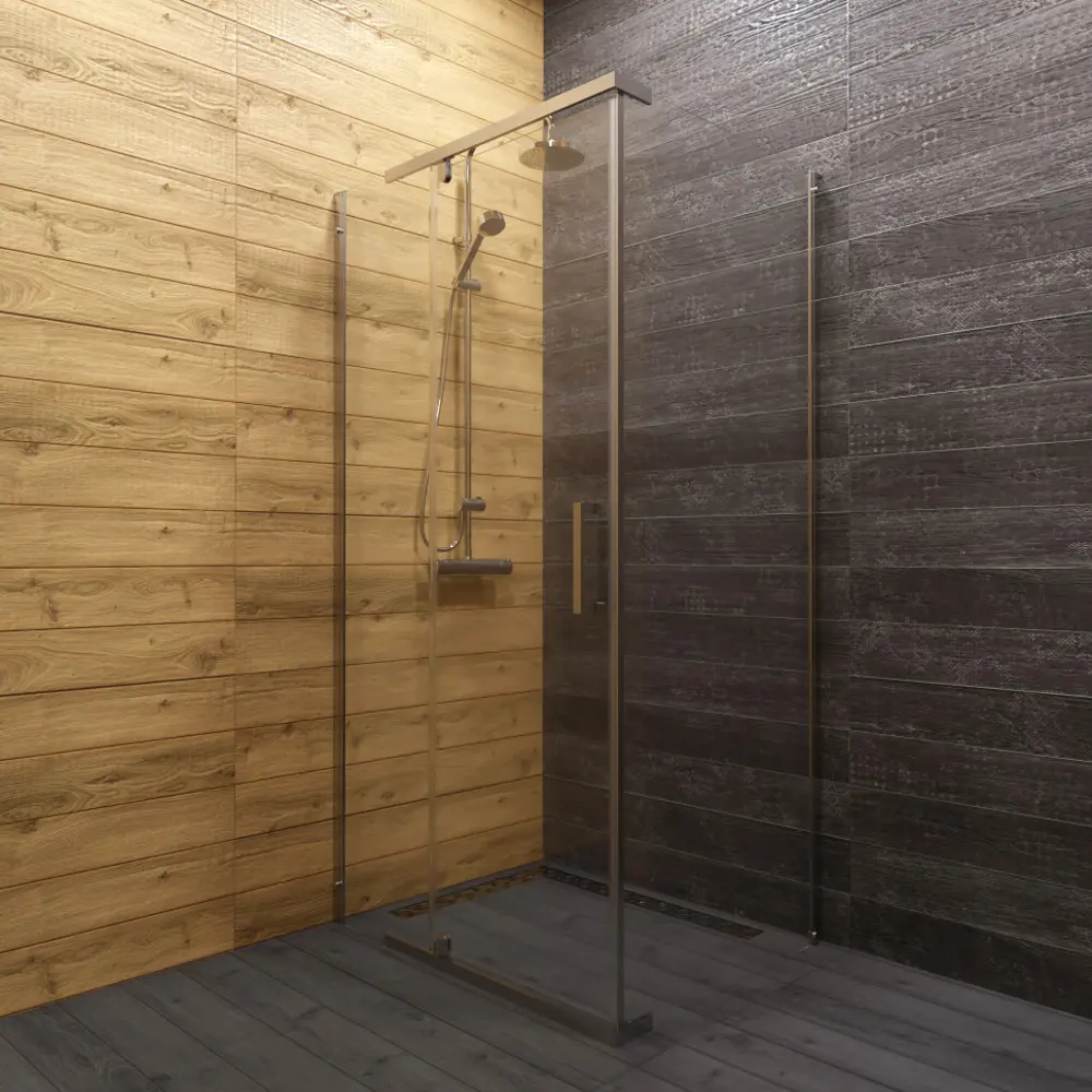 Фото 6 Душевой уголок Belgranio Tore прямоугольник 90x120см хромированный профиль эффект стекла прозрачный