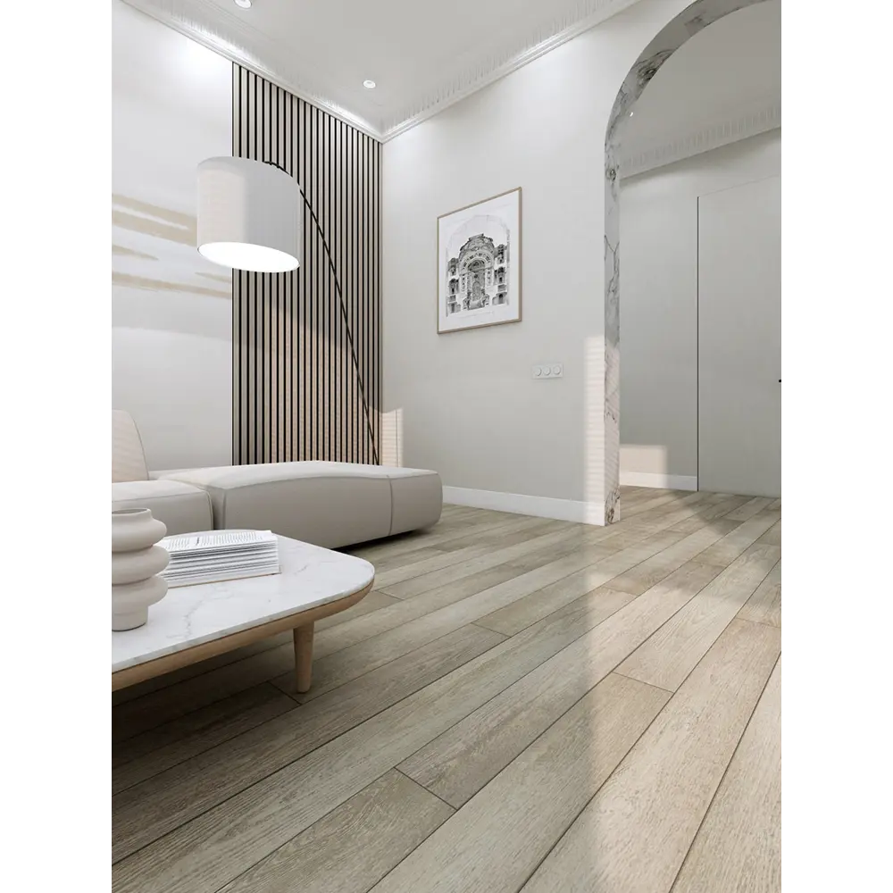 Фото 4 SPC плитка Swissfloor Симпл Белый дуб 43 класс толщина 5 мм 1.75 м², цена за упаковку Фото 4 SPC плитка Swissfloor Симпл Белый дуб 43 класс толщина 5 мм 1.75 м², цена за упаковку