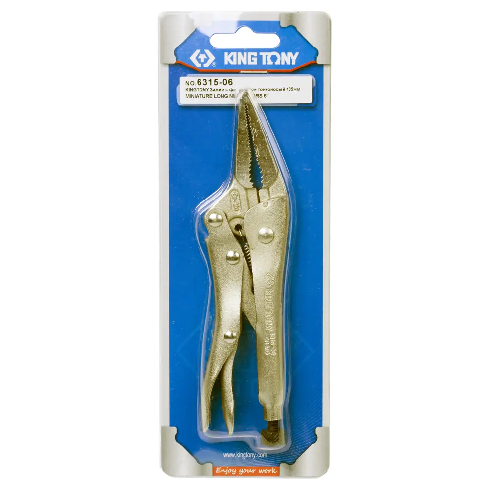 Фото 3 Клещи зажимные удлиненные King Tony 6315-06 220 мм захват до 15 мм Фото 3 Клещи зажимные удлиненные King Tony 6315-06 220 мм захват до 15 мм