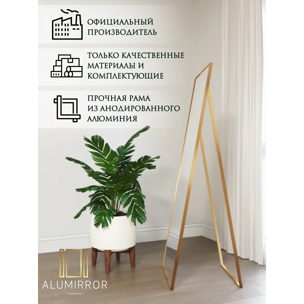 Фото 2 Интерьерное зеркало Alumirror 15050знап 50x150 см Фото 2 Интерьерное зеркало Alumirror 15050знап 50x150 см