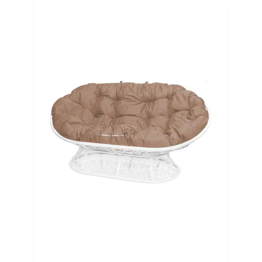 Фото Диван садовый M-group 12110101 Мамасан 164 см x 104 см x 75 см сталь белый Фото Диван садовый M-group 12110101 Мамасан 164 см x 104 см x 75 см сталь белый