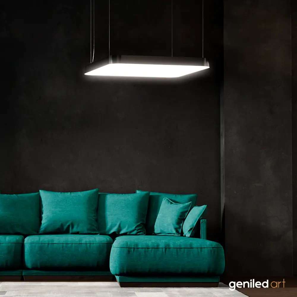 Фото 9 Светильник подвесной светодиодная Geniled Арт светильник 80272_4000_black 8 м² нейтральный белый свет цвет черный Фото 9 Светильник подвесной светодиодная Geniled Арт светильник 80272_4000_black 8 м² нейтральный белый свет цвет черный