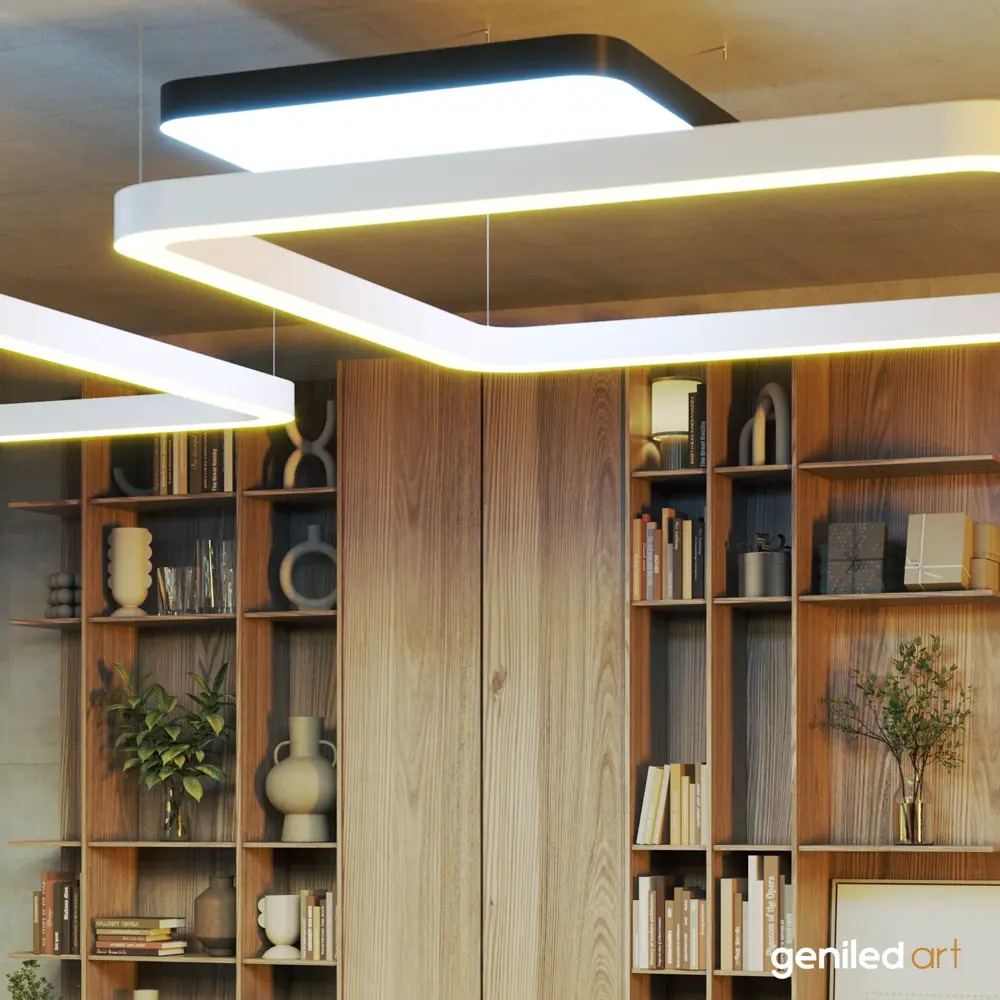 Фото 13 Светильник подвесной светодиодная Geniled Арт светильник 80272_4000_black 8 м² нейтральный белый свет цвет черный Фото 13 Светильник подвесной светодиодная Geniled Арт светильник 80272_4000_black 8 м² нейтральный белый свет цвет черный