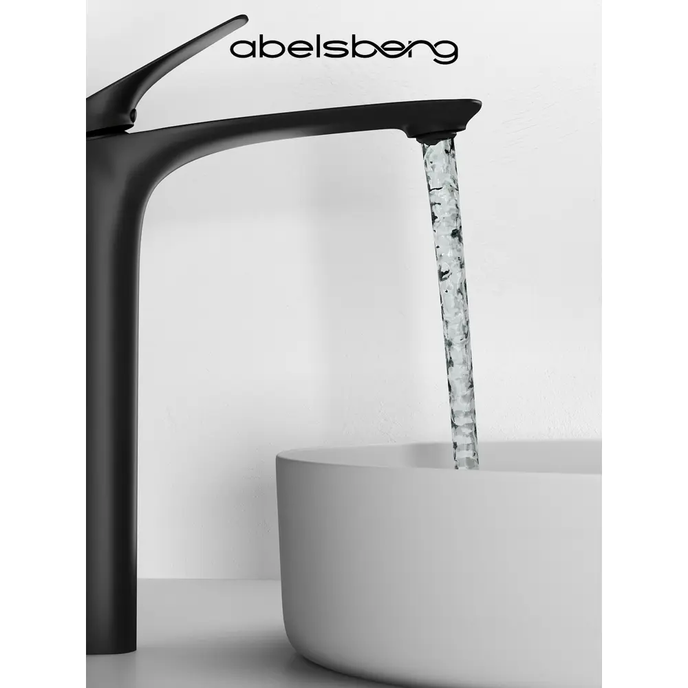 Фото 9 Смеситель для раковины Abelsberg Perfecta INF60102MB однорычажный высокий цвет черный матовый Фото 9 Смеситель для раковины Abelsberg Perfecta INF60102MB однорычажный высокий цвет черный матовый