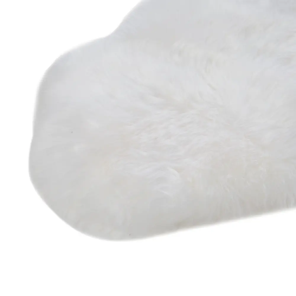 Фото 3 Шкура Овечья двойная 50х155 см шерсть цвет белый