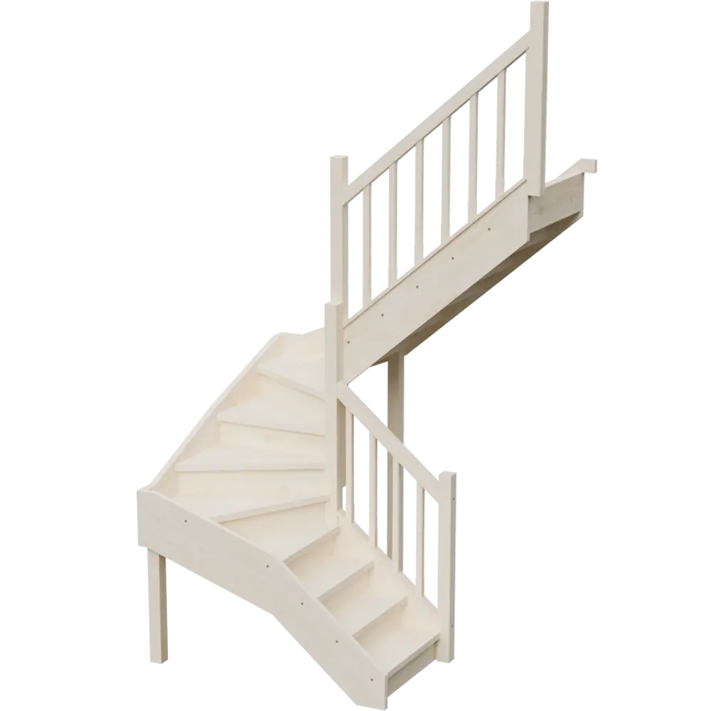 Фото Межэтажная лестница Stairshop ЛЕС-ППШ43 с правым поворотом Фото Межэтажная лестница Stairshop ЛЕС-ППШ43 с правым поворотом