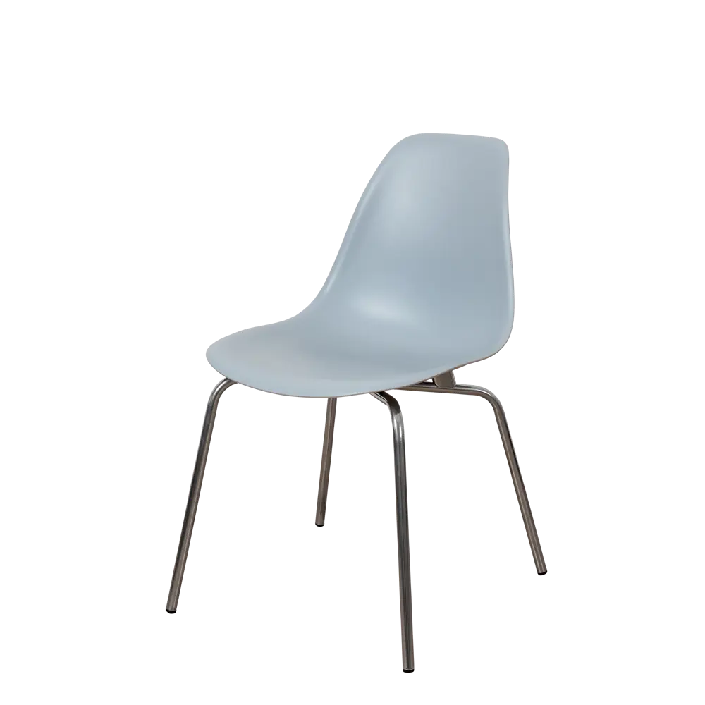 Фото 3 Стул кухонный Derstuhl Elegant chrom комплект 2 шт 45x82x46 см полипропилен цвет светло-серый Фото 3 Стул кухонный Derstuhl Elegant chrom комплект 2 шт 45x82x46 см полипропилен цвет светло-серый