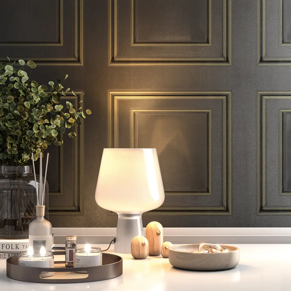 Фото 5 Обои флизелиновые Kerama Marazzi Palazzo золотые/черные 1.06 м KM6705 мск Фото 5 Обои флизелиновые Kerama Marazzi Palazzo золотые/черные 1.06 м KM6705 мск