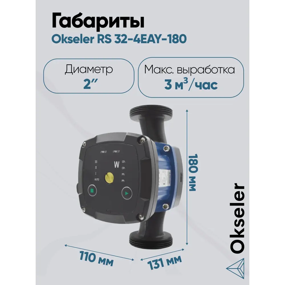 Фото 3 Циркуляционный насос Okseler Oks00525 51/4 180 чугун с гайками 1 1/2" Фото 3 Циркуляционный насос Okseler Oks00525 51/4 180 чугун с гайками 1 1/2"