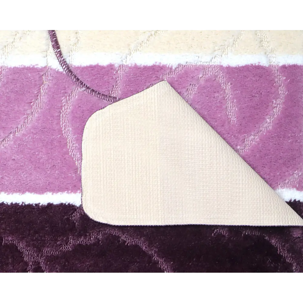 Фото 2 Коврик для ванной комнаты и туалета VONALDI 0151/11066 100x60/50x60 цвет фиолетовый Фото 2 Коврик для ванной комнаты и туалета VONALDI 0151/11066 100x60/50x60 цвет фиолетовый