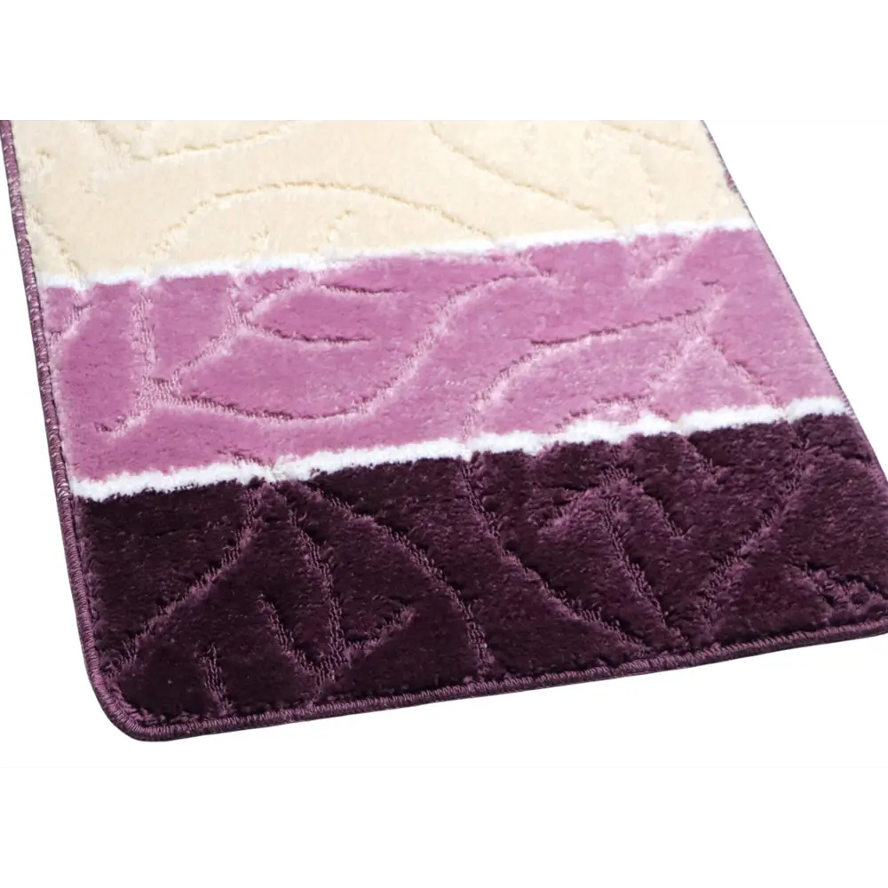 Фото 3 Коврик для ванной комнаты и туалета VONALDI 0151/11066 100x60/50x60 цвет фиолетовый Фото 3 Коврик для ванной комнаты и туалета VONALDI 0151/11066 100x60/50x60 цвет фиолетовый