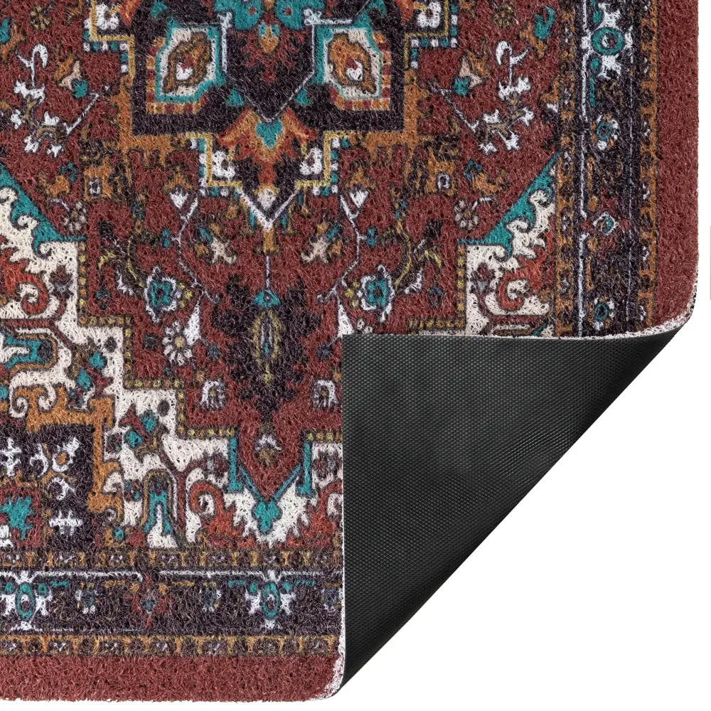 Фото 8 Коврик придверный Dabar 45х75 см ПВХ цвет разноцветный