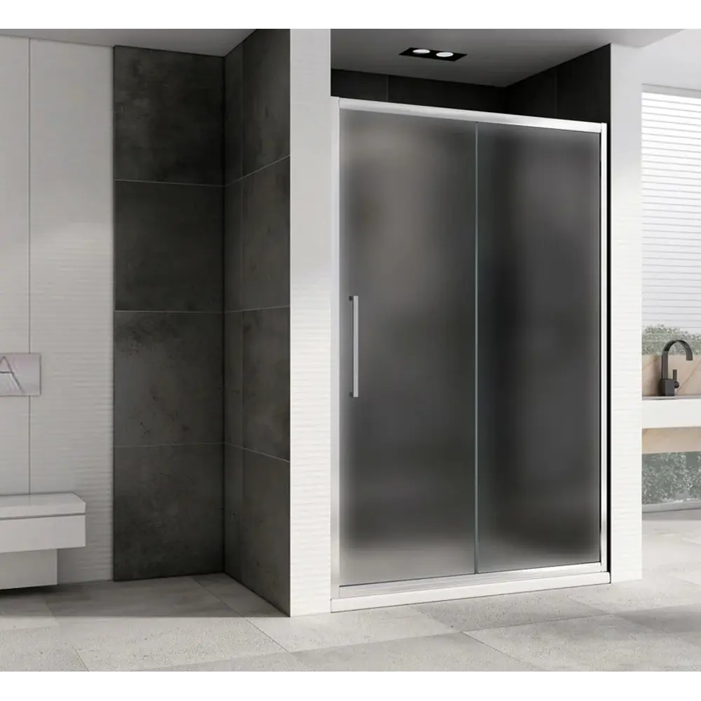 Фото 2 Душевая дверь Abber AG30170MH 170см эффект стекла матовый раздвижной