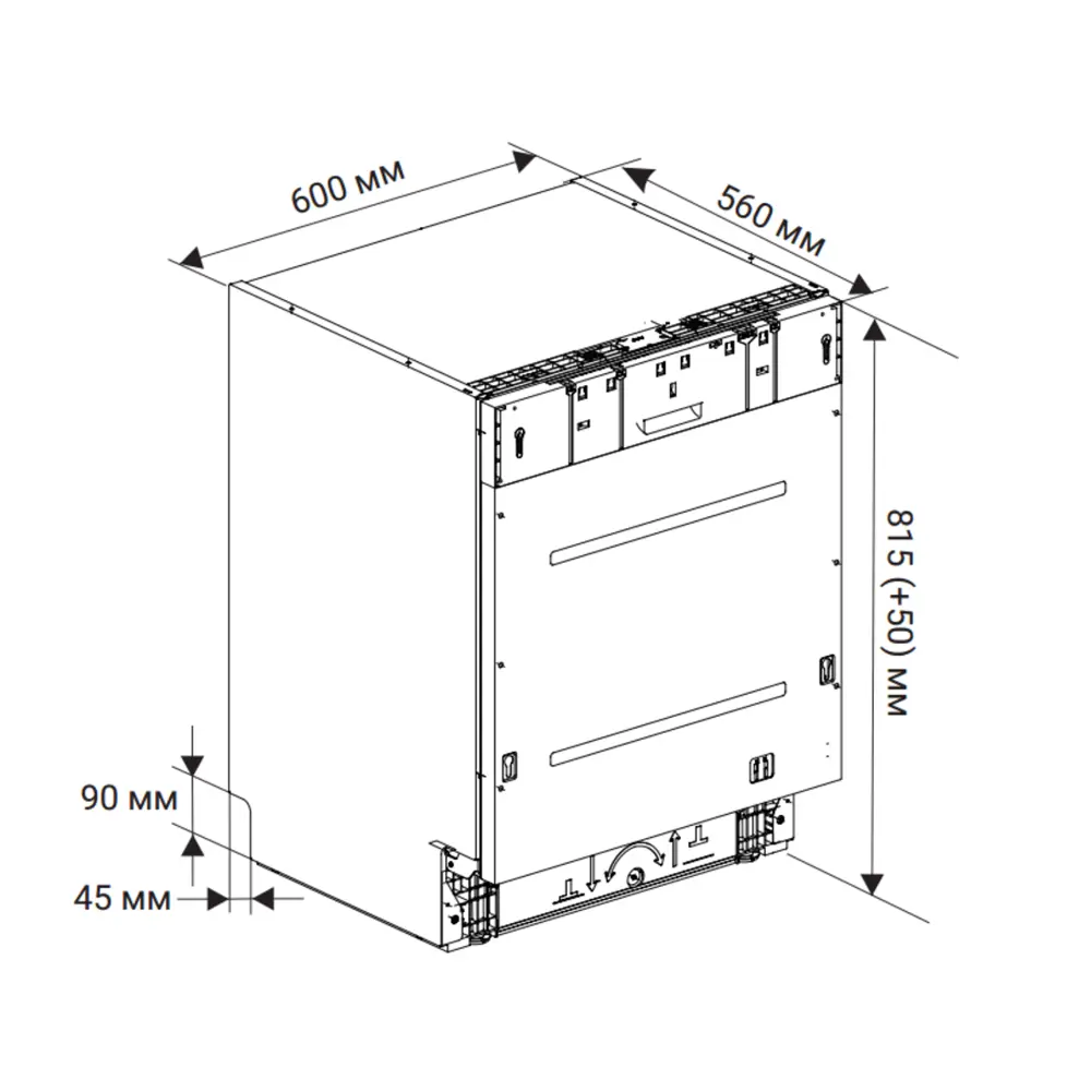 Фото 5 Встраиваемая посудомоечная машина Weissgauff BDW 6138 Touch Inverter Autoopen Timer Floor 60 см 8 программ цвет серебристый Фото 5 Встраиваемая посудомоечная машина Weissgauff BDW 6138 Touch Inverter Autoopen Timer Floor 60 см 8 программ цвет серебристый