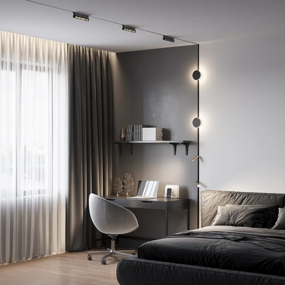 Фото 7 Трековый светильник спот светодиодный Elektrostandard A065984 4 Вт 1 м² цвет черный Фото 7 Трековый светильник спот светодиодный Elektrostandard A065984 4 Вт 1 м² цвет черный