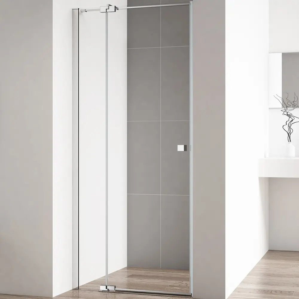 Фото Душевая дверь Cezares VALVOLA-B-1-100-C-Cr 101.5см эффект стекла прозрачный распашной